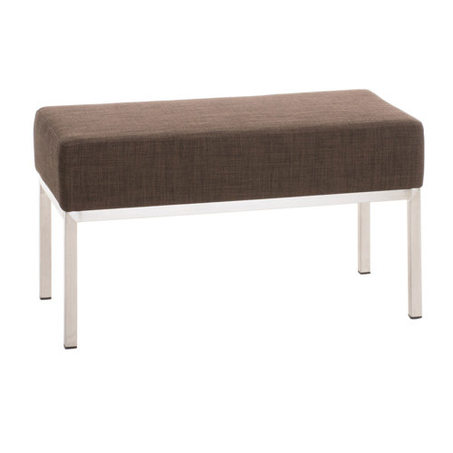 17 Stories Gepolsterte Schlafzimmerbank aus Edelstahl / Stoff | Wayfair.de